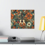 Floral Vintage 70's Inspired Guitar Canvas Gallery Wraps!