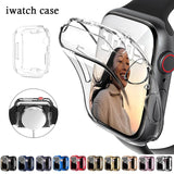 Universal TPU Bumper Case with Screen Protector for Smartwatch - Fits Multiple Sizes & Series