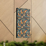 Vintage 70's Inspired Floral Foxy Canvas Gallery Wraps!