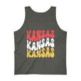 Kansas Football Red Wave Men's Ultra Cotton Tank Top! Football Season! Men's Activewear!