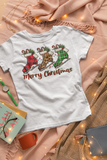 Merry Christmas Figure Skates Holiday Unisex Graphic Tees! Winter Vibes!