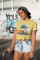 Vintage Miami Beach Palm Tree Logo Unisex Graphic Tees! Summer Vibes!