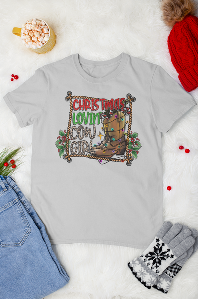 Cowgirl Christmas, Western Christmas, Freckled Fox Company, Graphic Tees, Winter Wonderland, Kansas Boutique.
