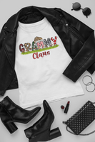 Grammy Clause, Graphic Tees, Freckled Fox Company, Winter, Christmas, Santa, Holidays