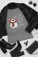 Snowman, Tis The Season To Sparkle, Kansas, Graphic Tees, Freckled Fox Company