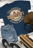 1 Vintage 1971 Yellowstone Kayaking Academy Unisex Graphic Tees! Summer Vibes!